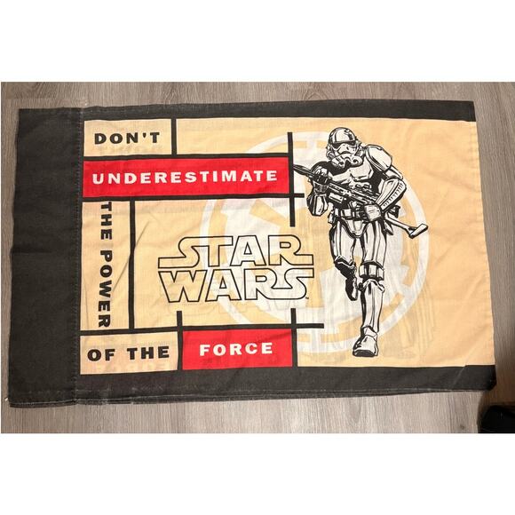 VTG STAR WARS PILLOWCASE - DARTH VADER STORMTROOPER  APPROX 29"X19" - Picture 1 of 4
